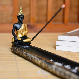 Thai Buddha Stick Incense Burner with Candle Holder