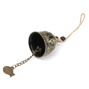 Vintage Buddha Statue Patterned Wind Chime
