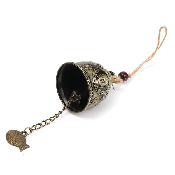 Vintage Buddha Statue Patterned Wind Chime