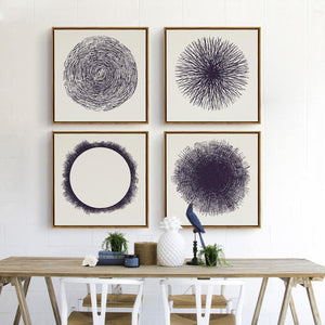 Zen Enlightenment Circle Wall Art Canvas Painting