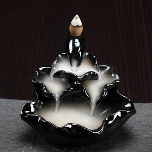 Zen Garden Incense Stick Holder With Backflow Incense Cones