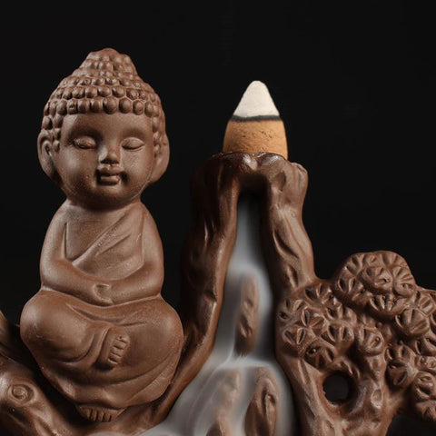 Buddha Incense Burner With Backflow Incense Cones