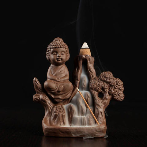 Buddha Incense Burner With Backflow Incense Cones