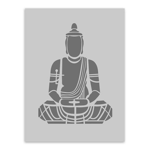 Minimalist Abstract Indian Buddha Portrait Poster