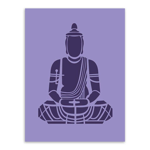 Minimalist Abstract Indian Buddha Portrait Poster