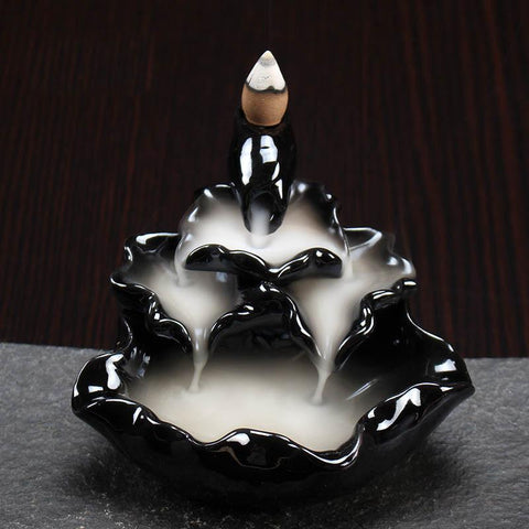Zen Garden Incense Stick Holder With Backflow Incense Cones