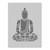 Minimalist Abstract Indian Buddha Portrait Poster