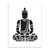 Minimalist Abstract Indian Buddha Portrait Poster