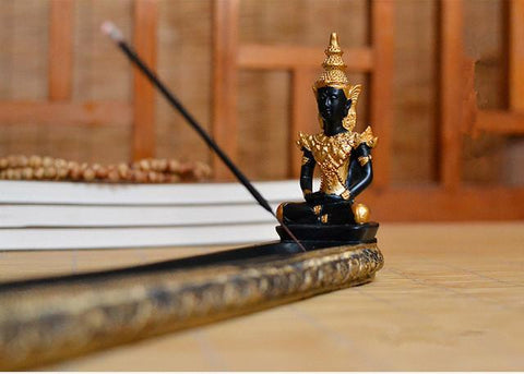 Thai Buddha Stick Incense Burner  with Candle Holder