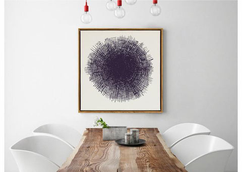 Zen Enlightenment Circle Wall Art Canvas Painting